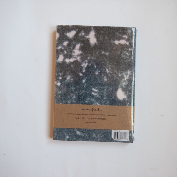 Print Fresh Slim Velvet Journal in Tie-Dye | Hardcover Lined - Picture 3 of 4